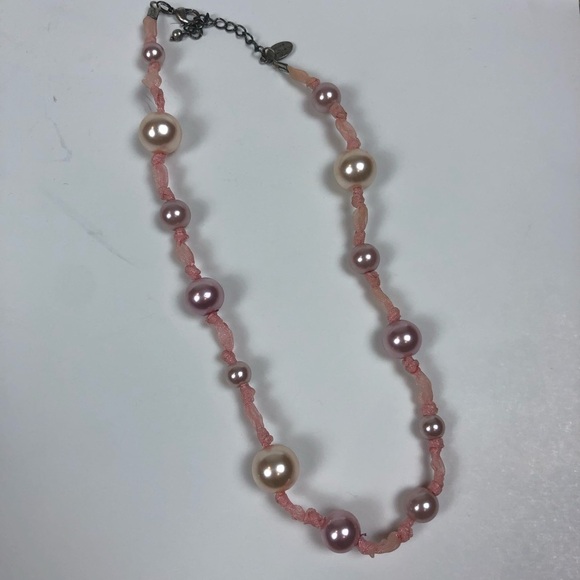 Laila Rowe Pink Faux Pearl Necklace - Picture 1 of 2